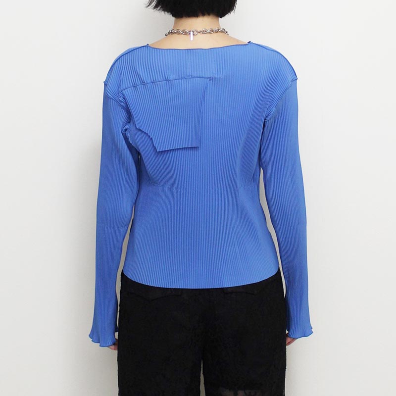 TODO WAVE LONG-SLEEVE TOP -BLUE-