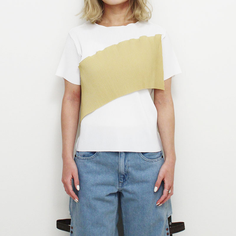 SPIRAL WAVE SHORT SLEEVE TOP -2.COLOR-