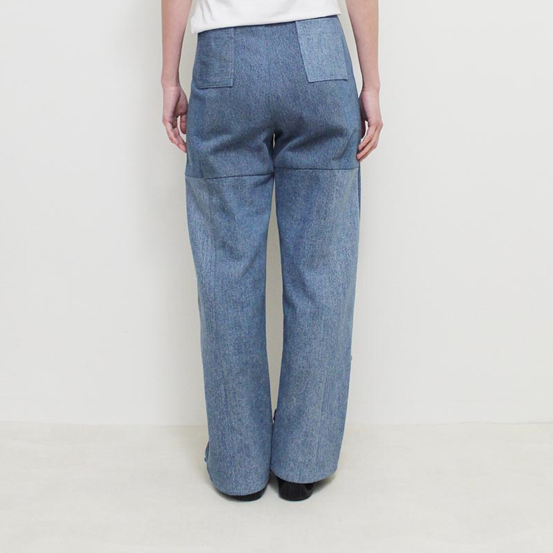 ASH DENIM TROUSER -BLUE-