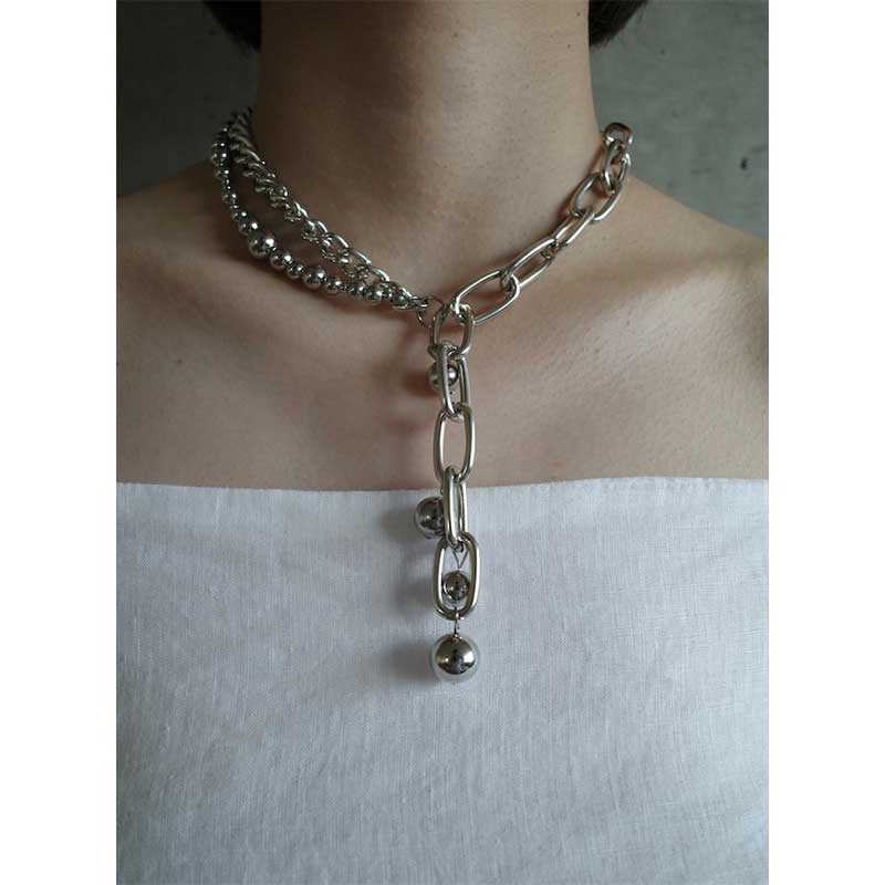 UP CYCLING NECKLACE -SILVER-