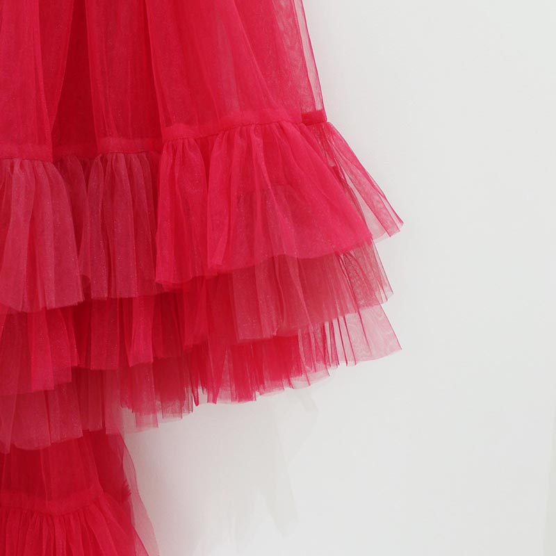 ASYMMETRIC TULLE SK -3.COLOR-