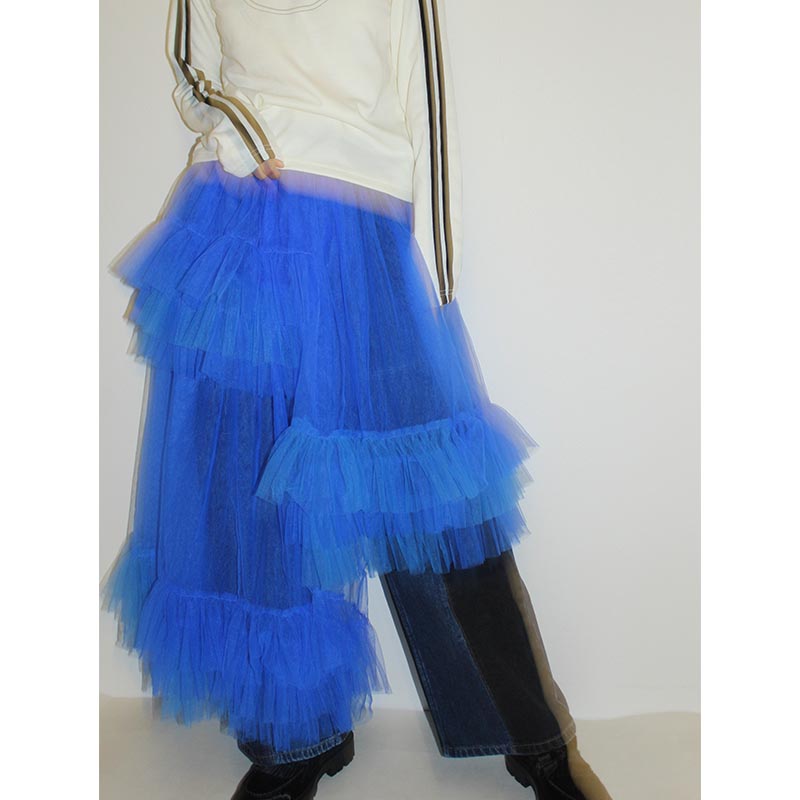 ASYMMETRIC TULLE SK -3.COLOR-