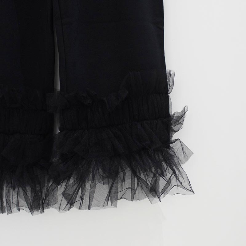 TULLE SWEAT PT -BLACK-