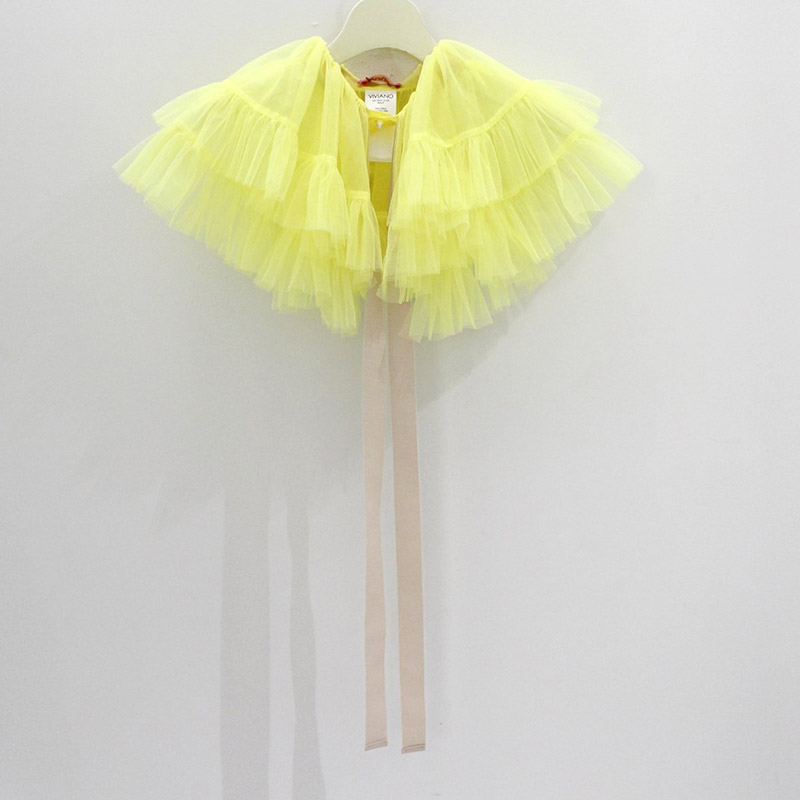 TULLE COLLAR -3.COLOR-(YELLOW)