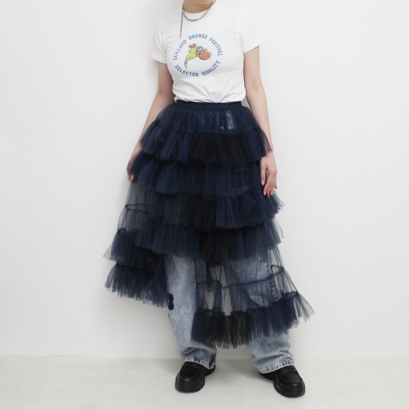 TIERED SK -NAVY-