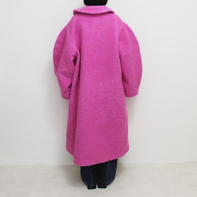 CURVE SLEEVE COAT -PINK-