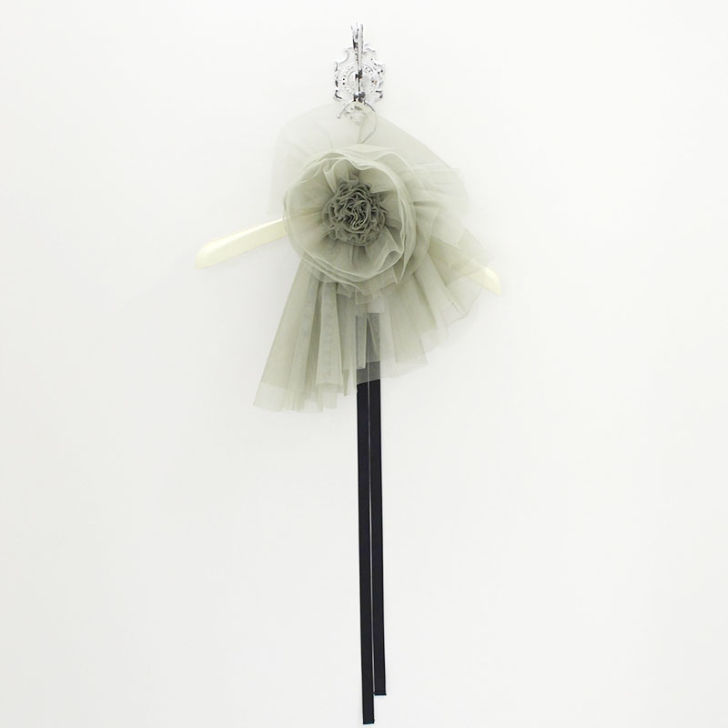 TULLE FLOWER CHOKER -2.COLOR-(OLIVE)