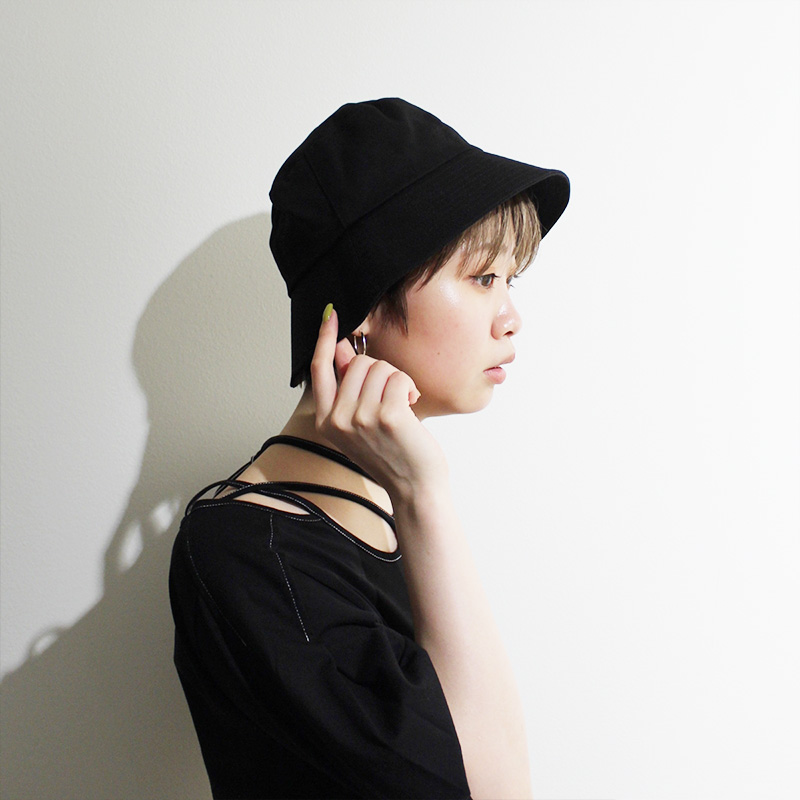 WAVE BUCKET HAT -BLACK- | IN ONLINE STORE