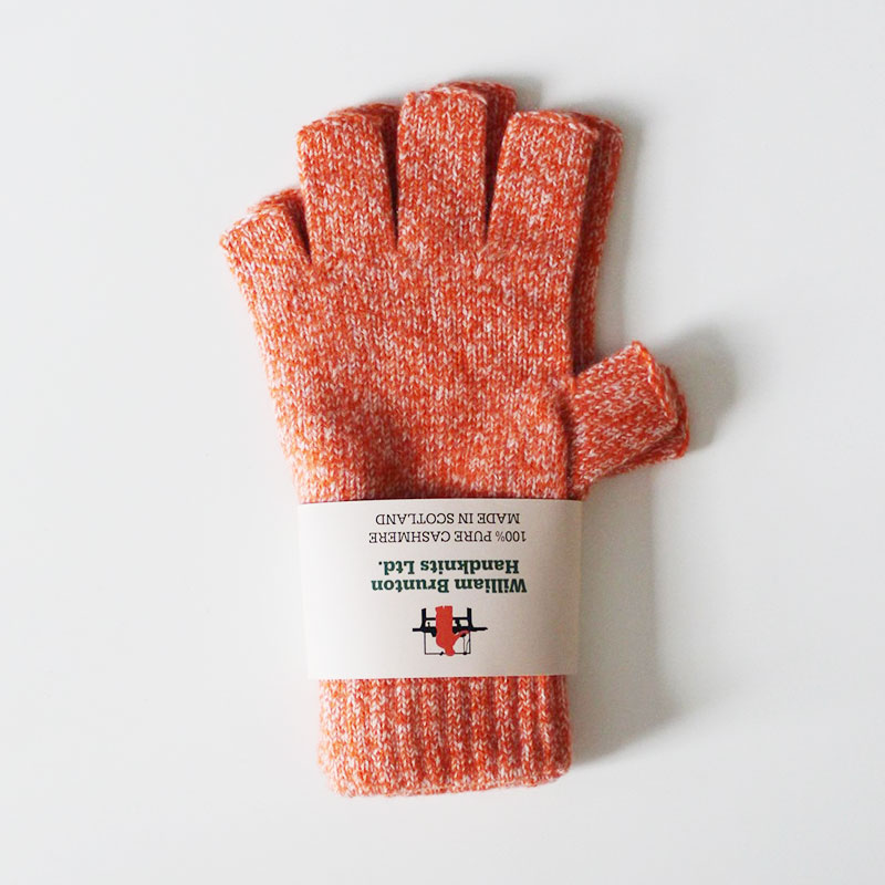 2PLY FINGERLESS GLOVES -2.COLOR-(ORANGE)