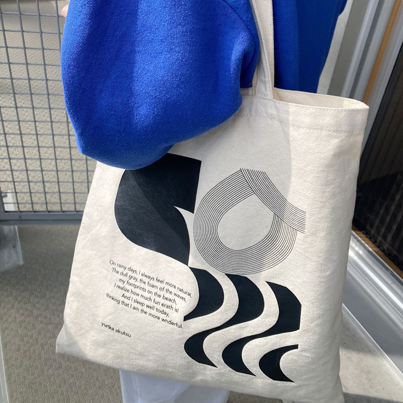 LIGHIT IS WORN AUTHENTIC TOTE BAG