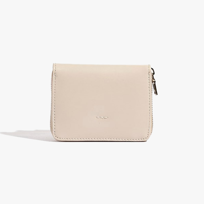 SMALL LEATHER WALLET -5.COLOR-(WHITE)