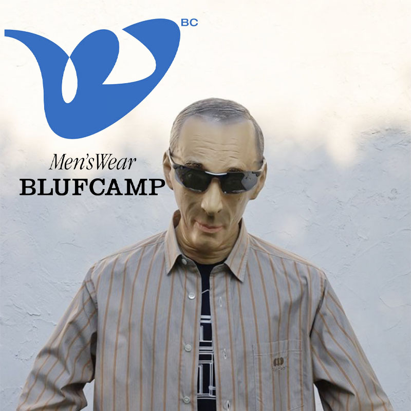 BLUFCAMP　シャツ　ブルー